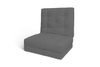Klappmatratze Futon 90x200 - Flex Natural - Pascall Grau