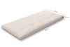 Matratze Futon 90x200 - Pascall Slim Natural Flaschengrün