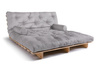 Schlafsofa 180x200 - Slim Comfort Classic - Pascall Futon Tauben-Glow