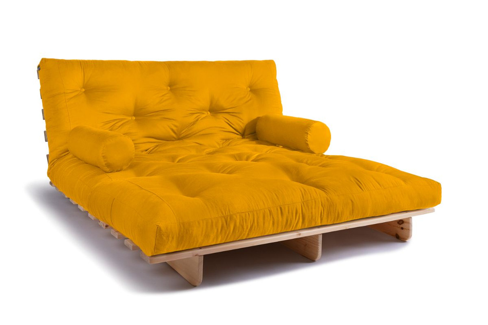 Schlafsofa 160x200 - Slim Comfort Classic - Pascall Futon Honig
