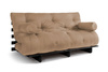 Schlafsofa 160x200 - Slim Exclusive Black - Pascall Futon Beige