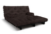 Schlafsofa 180x200 - Slim Basic Black - Pascall Futon Braun