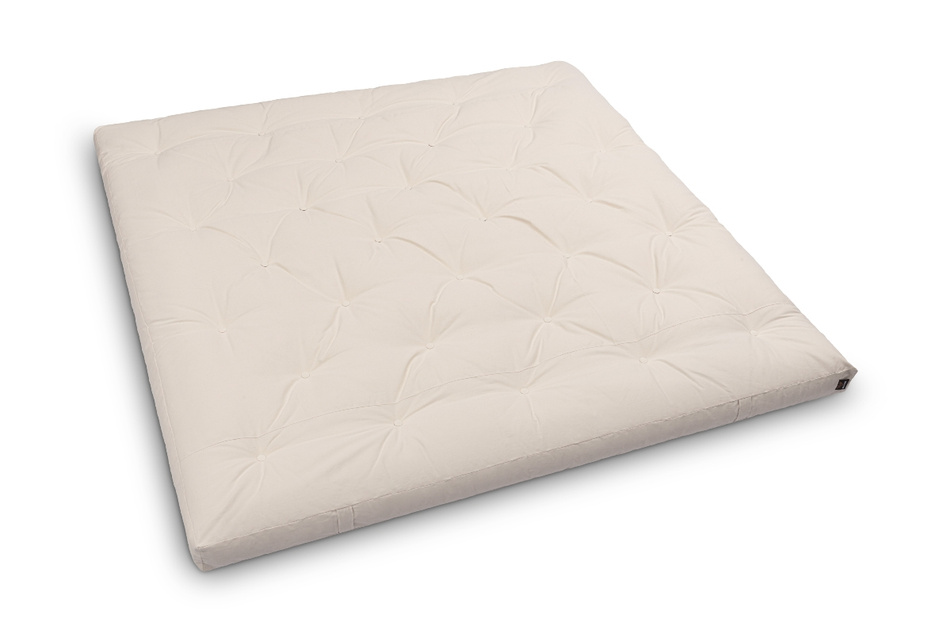 Matratze Futon 200x200 - Pascall Slim Natural Ecru