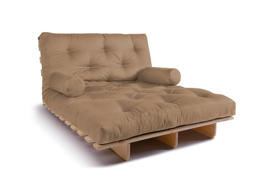 Schlafsofa 120x200 - Slim Exclusive Classic - Pascall Futon Beige