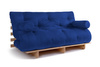 Schlafsofa 160x200 - Slim Exclusive Classic - Pascall Futon Blau
