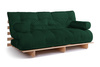 Schlafsofa 180x200 - Slim Basic Classic - Pascall Futon Flaschengrün
