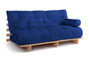 Schlafsofa 180x200 - Slim Exclusive Classic - Pascall Futon Blau