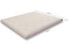 Matratze Futon 180x200 - Pascall Slim Natural Ecru