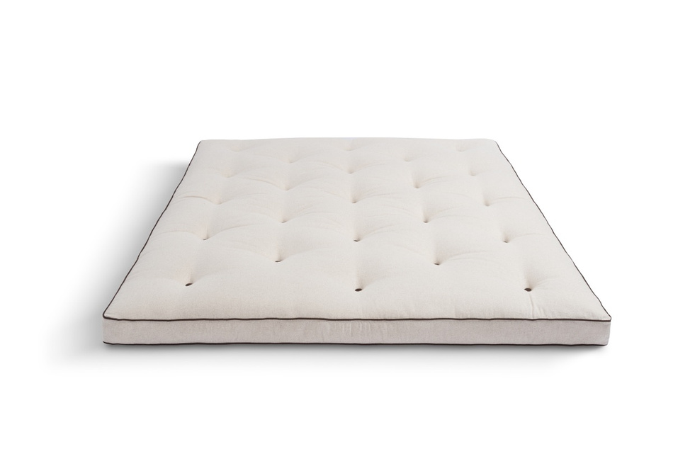 Matratze Futon 200x200 - Pascall Slim Natural Kedro Leinen