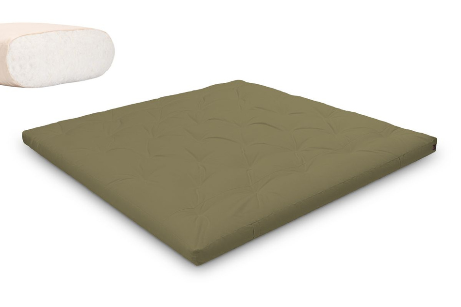 Matratze Futon 200x200 - Pascall Slim Natural Khaki