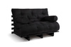 Schlafsofa 120x200 - Slim Basic Black - Pascall Futon Schwarz