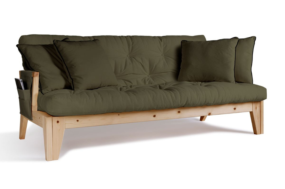 Schlafsofa 200 cm - Sakura - Pascall Futon Khaki