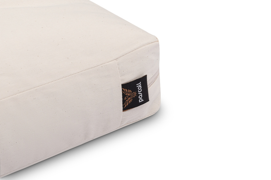 Matratze Futon 90x200 mit Wolle, Latex und Kokos - Pascall Comfort Wool Ecru