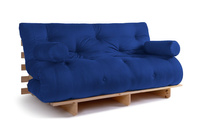 Schlafsofa 160x200 - Slim Comfort Classic - Pascall Futon Blau