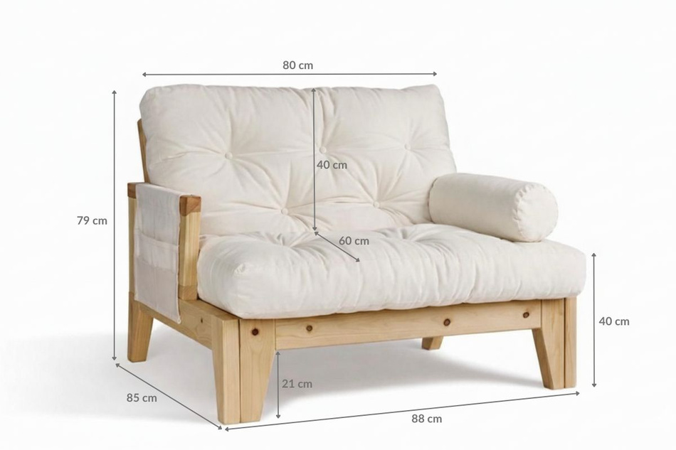 Sessel Sakura - Pascall Futon Schwarz