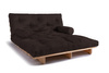 Schlafsofa 160x200 - Slim Comfort Classic - Pascall Futon Braun