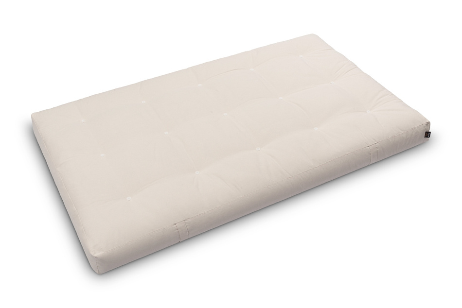 Matratze Futon 120x200 mit Latex - Pascall Medium Latex Ecru