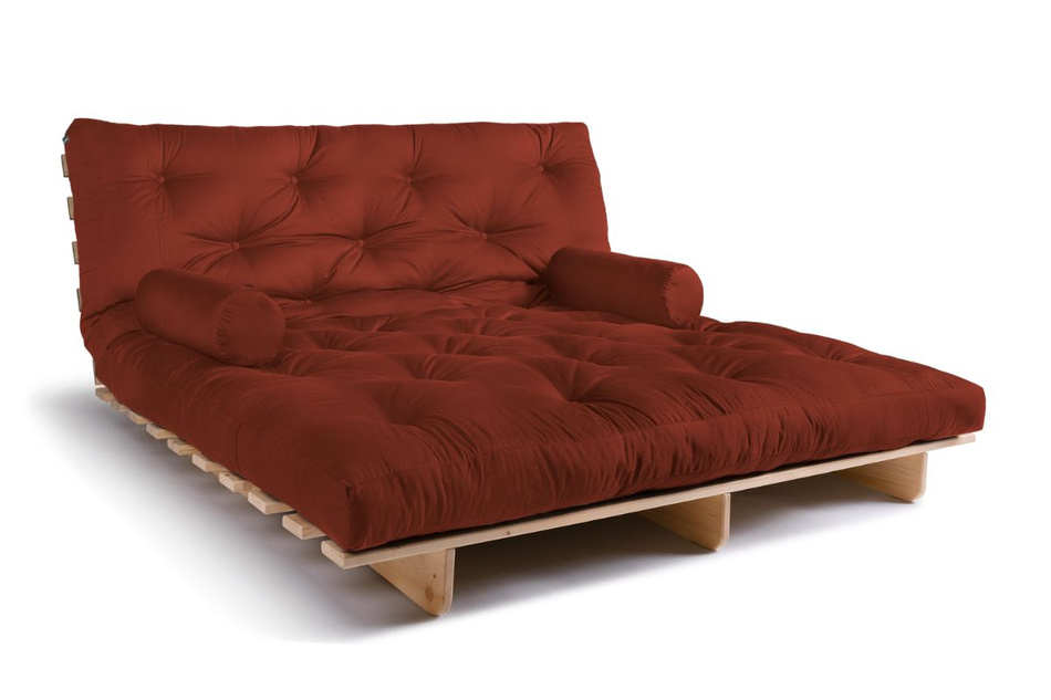 Schlafsofa 180x200 - Slim Comfort Classic - Pascall Futon Ziegelstein