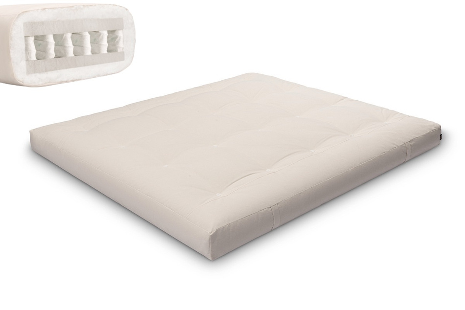 Matratze Futon 180x200 - Pascall Hybrid Pocket H3 Ecru
