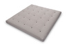 Matratze Futon 200x200 mit Wolle, Latex und Kokos - Pascall Comfort Wool Hard Grau
