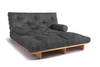 Schlafsofa 160x200 - Slim Comfort Classic - Pascall Futon Grau