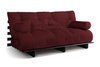 Schlafsofa 180x200 - Slim Basic Black - Pascall Futon Bordeaux