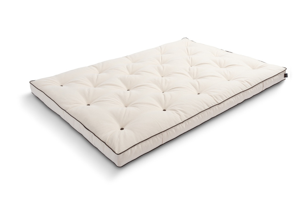 Matratze Futon 140x200 mit Latex - Pascall Slim Duo Latex Kedro Ecru