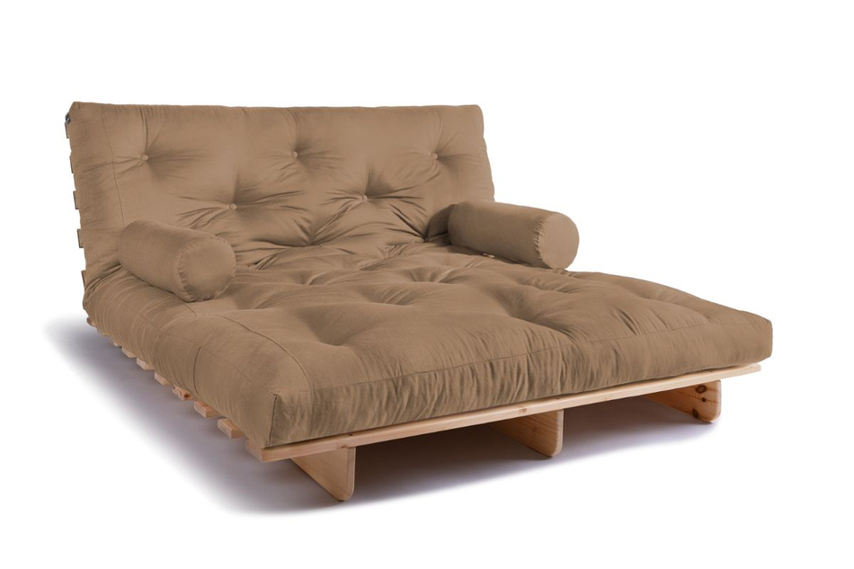 Schlafsofa 160x200 - Slim Comfort Classic - Pascall Futon Beige