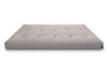 Matratze Futon 140x200 mit Wolle, Latex und Kokos - Pascall Comfort Wool Hard Grau