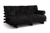 Schlafsofa 180x200 - Slim Comfort Black - Pascall Futon Schwarz