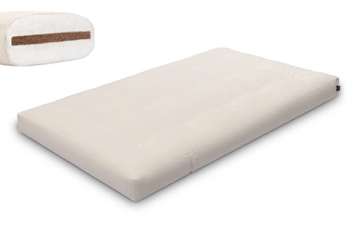 Ecru \ Baumwollvlies + 3 cm Kokosschicht \ 120x200 cm