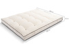 Matratze Futon 200x200 mit Kokos - Pascall Medium Coco Kedro Ecru