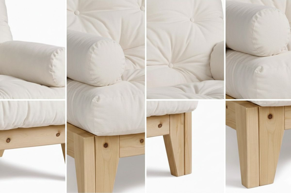 Sessel Sakura - Pascall Futon Ecru