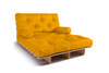 Schlafsofa 120x200 - Slim Comfort Classic - Pascall Futon Honig