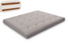 Matratze Futon 160x200 mit Latex-Kokos - Pascall Comfort Relax Hard Grau