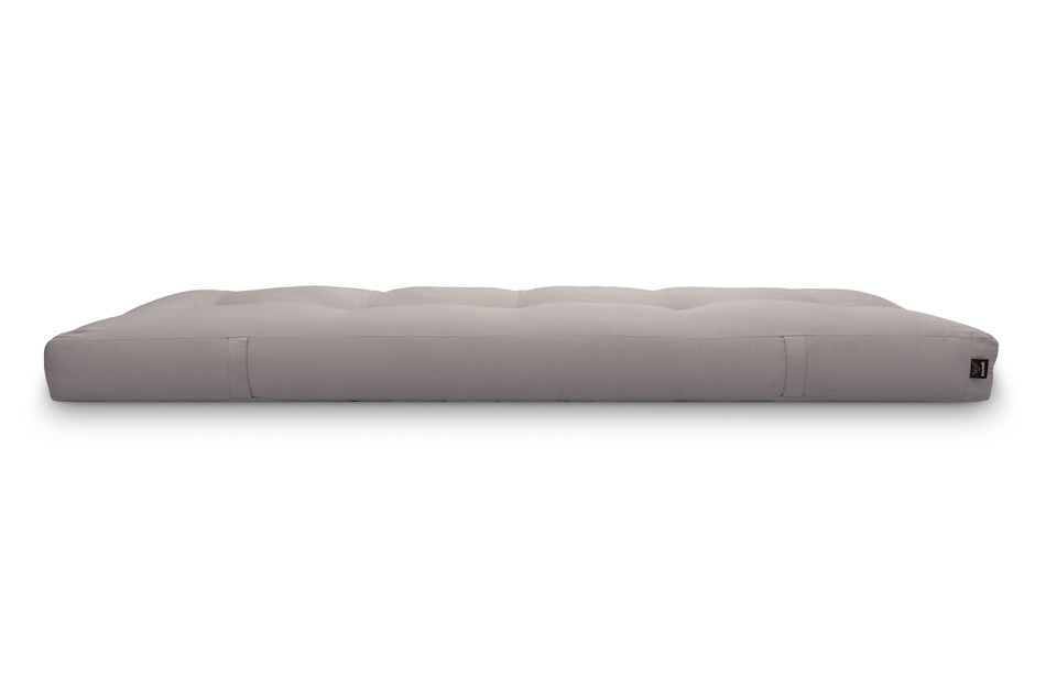 Matratze Futon 90x200 mit Wolle, Latex und Kokos - Pascall Comfort Wool Grau