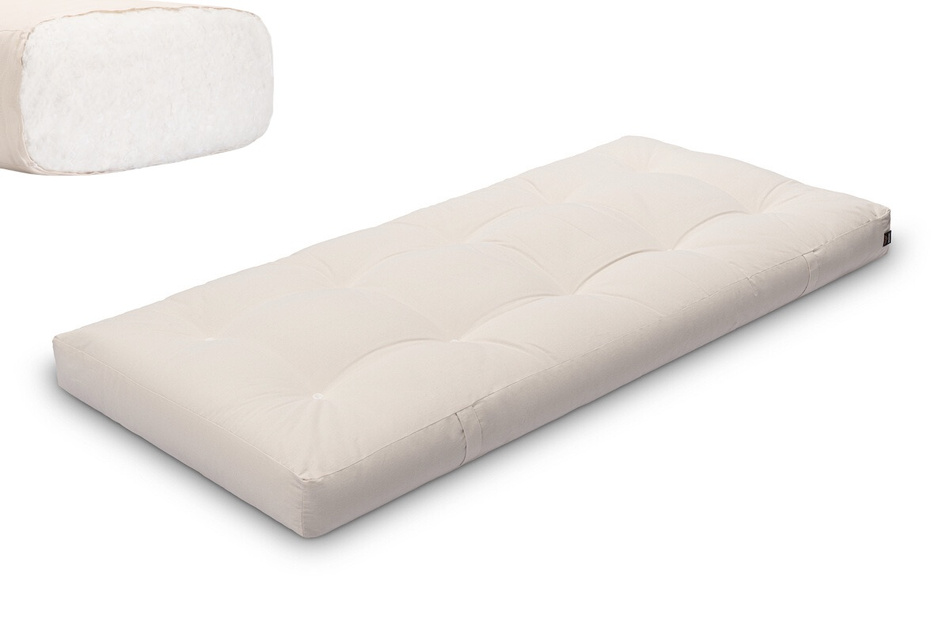 Matratze Futon 90x200 - Pascall Comfort Natural Ecru