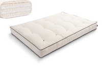 Matratze Futon 120x200 mit Latex - Pascall Comfort Trio Latex Wool Kedro Ecru