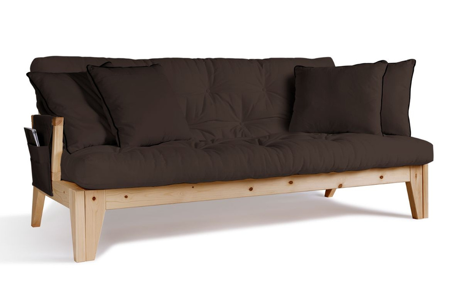 Schlafsofa 200 cm - Sakura - Pascall Futon Braun