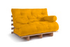 Schlafsofa 120x200 - Slim Comfort Classic - Pascall Futon Honig