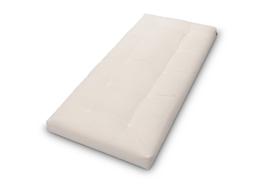 Matratze Futon 90x200 mit Wolle, Latex und Kokos - Pascall Comfort Wool Ecru