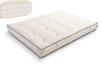 Matratze Futon 200x200 mit Latex - Pascall Comfort Trio Latex Wool Kedro Ecru