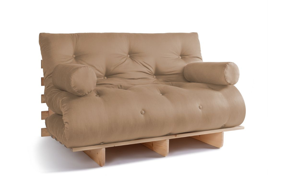 Schlafsofa 140x200 - Slim Comfort Classic - Pascall Futon Beige