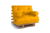 Schlafsofa 90x200 - Slim Comfort Classic - Pascall Futon Honig