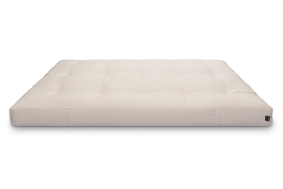 Matratze Futon 140x200 mit Latex-Kokos - Pascall Comfort Relax Hard Ecru