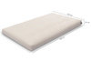 Matratze Futon 120x200 mit Wolle, Latex und Kokos - Pascall Comfort Wool Hard Grau
