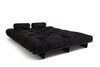 Schlafsofa 160x200 - Slim Comfort Black - Pascall Futon Schwarz