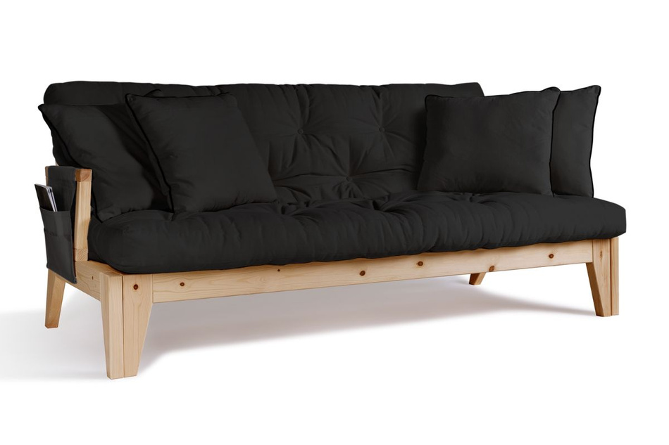Schlafsofa 200 cm - Sakura - Pascall Futon Schwarz