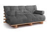 Schlafsofa 180x200 - Slim Exclusive Classic - Pascall Futon Grau