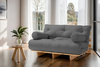 Schlafsofa 90x200 - Slim Exclusive Black - Pascall Futon Ecru